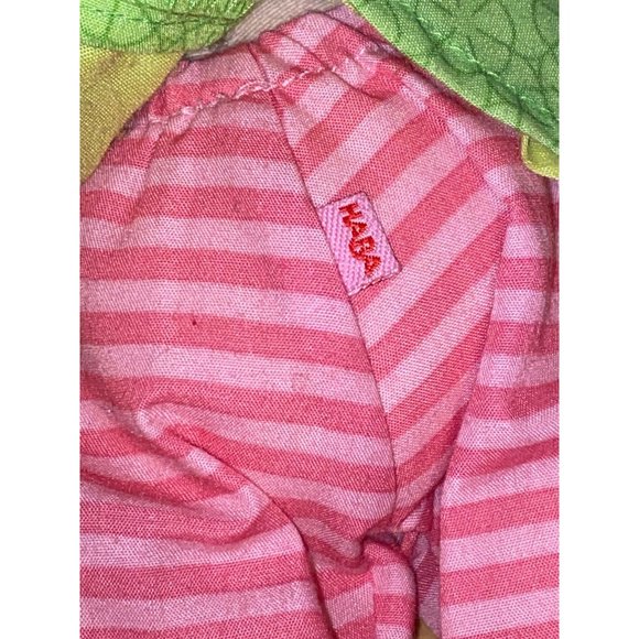 HABA Mali 12" Soft Doll with Blonde Hair, Blue Eyes and Embroidered Face - Picture 7 of 8